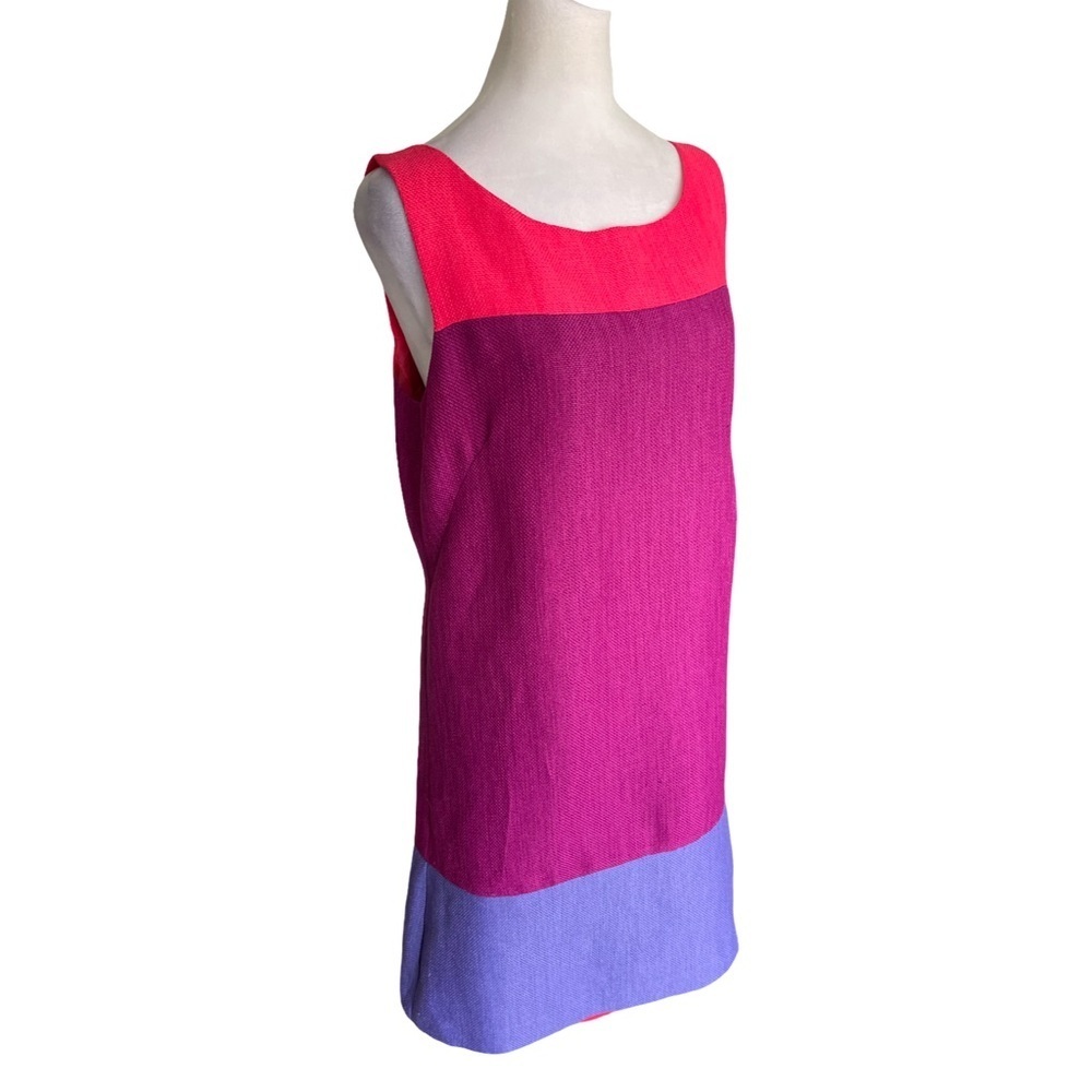 Isabel & Nina Color Block Sleeveless Shift Dress Women’s Size 8